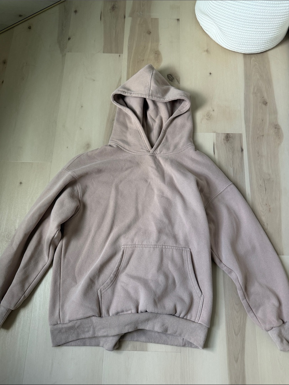 Amazon Women's Hooded Pullover Sweatshirt in Dusty Mauve